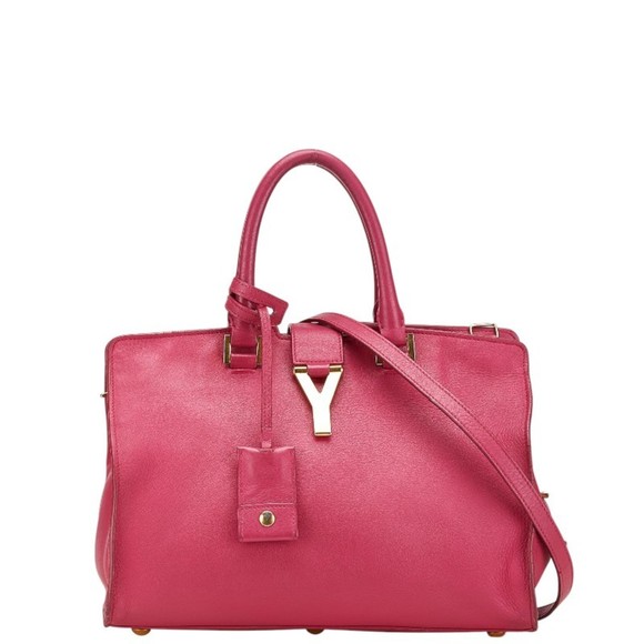 Saint Laurent Chyc Pink Leather handbag - Picture 1 of 10